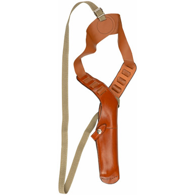 Bianchi X-15 Vertical Shoulder Holster - Right Hand, Fits 1911, Tan Leather