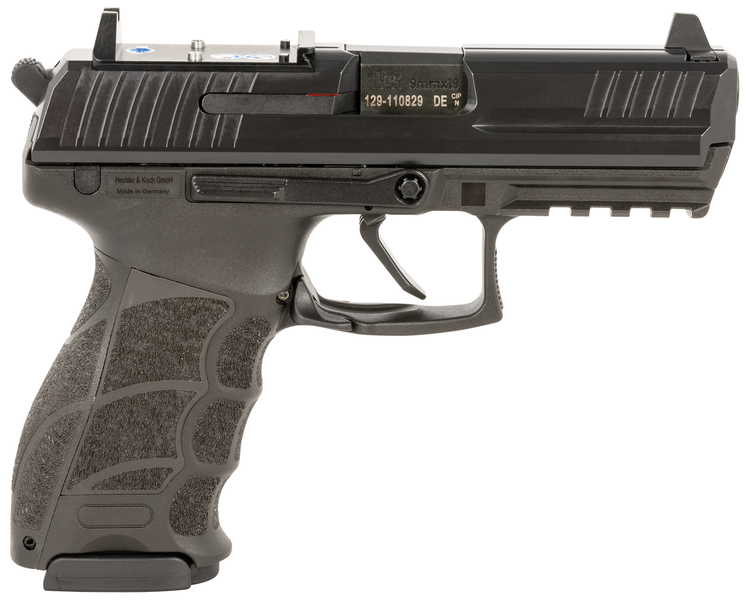 Heckler & Koch P30 Optic Ready Pistol LTTDP30FTJ10RMR, 9mm, 3.90in, Black Polymer Grips, Black Finish, 17 Rds