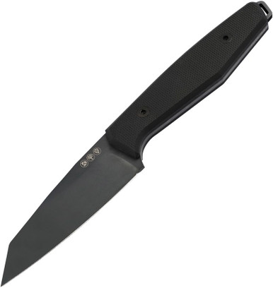 Boker Daily Knives AK1 Fixed Blade Knife - 3.11" RWL-34 Black Reverse Tanto, Black G10 Handles, Black Kydex Sheath - 130502