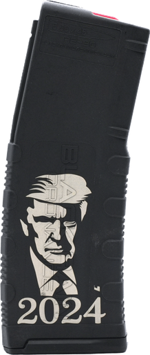Black Rain AR15 30 Round Polymer .223/5.56 Magazine - Trump 2024 Engraving