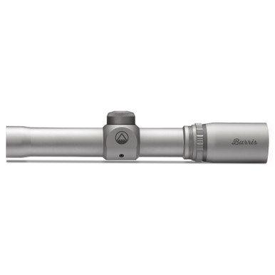 Burris 2x20mm Handgun Scope - 2X Fixed Power, 20mm Objective, 1" Tube, Plex Reticle, Rear Focal Plane, Nickel Silver Finish