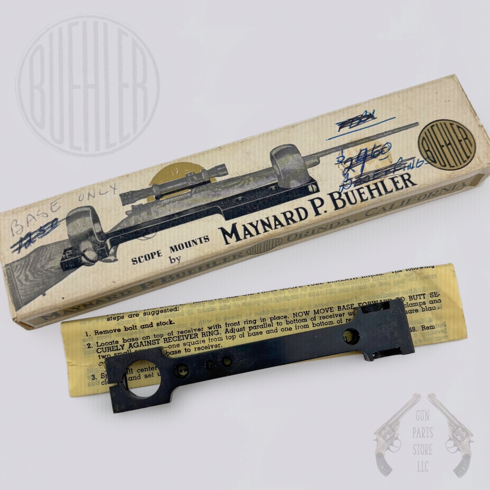 BUEHLER Pistol Scope Mount Base for SMITH & WESSON K Frame Revolvers