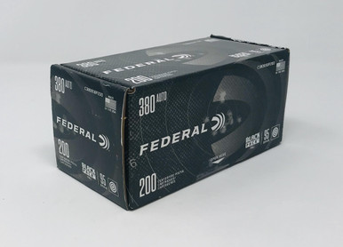 Federal 380 Auto Ammunition Black Pack C38095BP200 95 Grain Full Metal Jacket 200 Rounds
