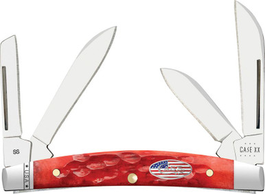 Case XX 10747 Small Congress Jig Dark Red Bone Stainless Steel Pocket Knife