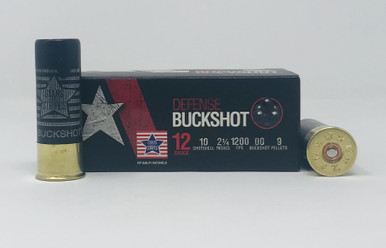 Stars And Stripes 12 Gauge Ammunition 2 3/4" 00 Buck 9 Pellets 1200fps Case 250 Rounds