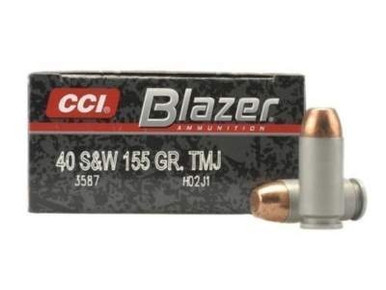 CCI 40 S&W Ammunition Blazer 3587 Full Metal Jacket Case of 1000 Rounds