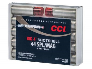 CCI 44 Magnum Ammunition Shotshell CCI3718CC 110 Grain 4 Shot 10 rounds