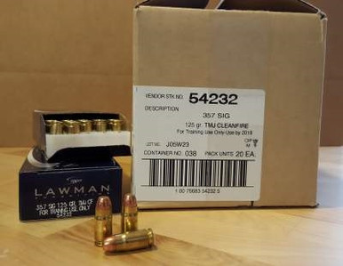 Speer 357 Sig Cleanfire CCI54232 125 gr TMJ 50 rounds