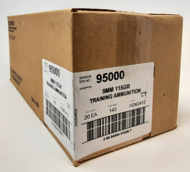 CCI 9mm Luger Ammunition CCI95000CASEBlazer Brass 115 Grain Full Metal Jacket Case 1000 Rounds