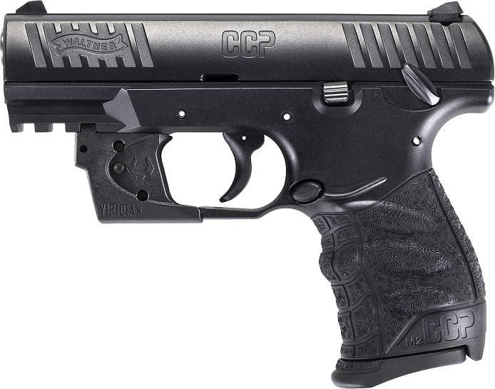 Walter CCP M2 9mm 3.54" Barrel Black Semi-Automatic Pistol w/Viridian Laser #5080500VRL