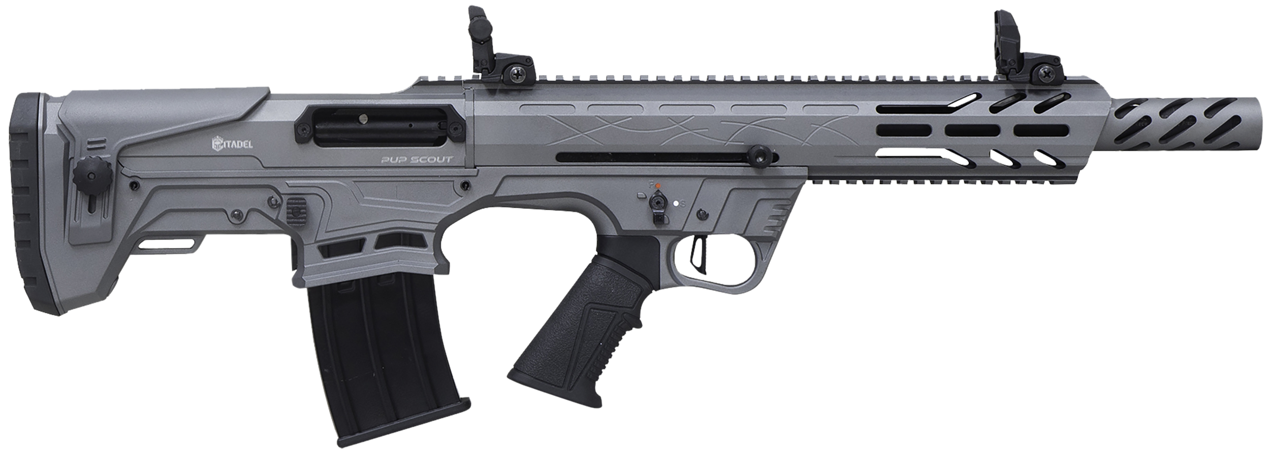 Howa Pup Scout Semi-Auto Shotgun FRPS1218TG, 18.50", 3" Chmbr, Gray Adj Cheek Riser Synthetic Stock, 5 Rds