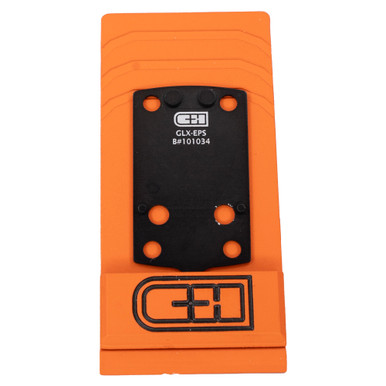 C&H Precision V4 MIL/LEO AAdapter Holosun EPS/EPS CARRY Fits GLOCK 43X / 48 MOS - Anodized Black Finish, Includes Mounting Hardware