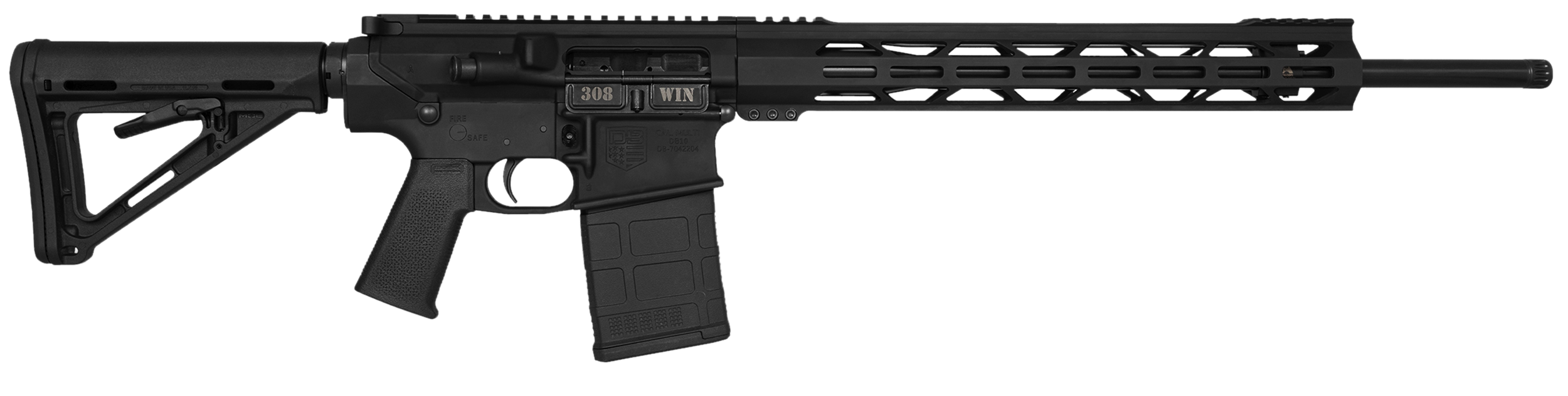 Diamondback DB10 Carbon Series Rifle DB1023C001, 308 Win, 20", Magpul MOE Carbine Stock, 20 Rds
