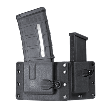 Raven Concealment Copia Double Magazine Pouch - Rifle - Pistol Configuration, Black