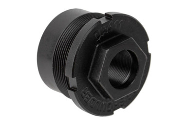 Dead Air P-Series Fixed Mount - 1/2 x 36 RH, P-Series, Compatible with Ghost-M, Wolf-9SD, or Wolfman Suppressors, Black Finish