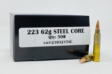 Outdoor Limited 223 Rem *REMAN* Ammunition DEF22362SCR 62 Grain Steel Core Full Metal Jacket 50 Rounds