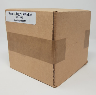 Defender 9mm Ammunition DEF9MM124500N 124 Grain Full Metal Jacket 500 Rounds