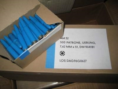 DAG 7.62x51mm Ammunition SRT Plastic Training Ammo DM18A1B1 10 Grain Plastic Projectile 50 Rounds