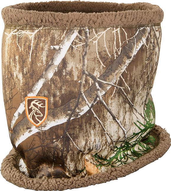 Drake Non-Typical Youth Silencer Sherpa Fleece Realtree Edge Neck Gaiter w/ Agion Active XL #DNT6006-030