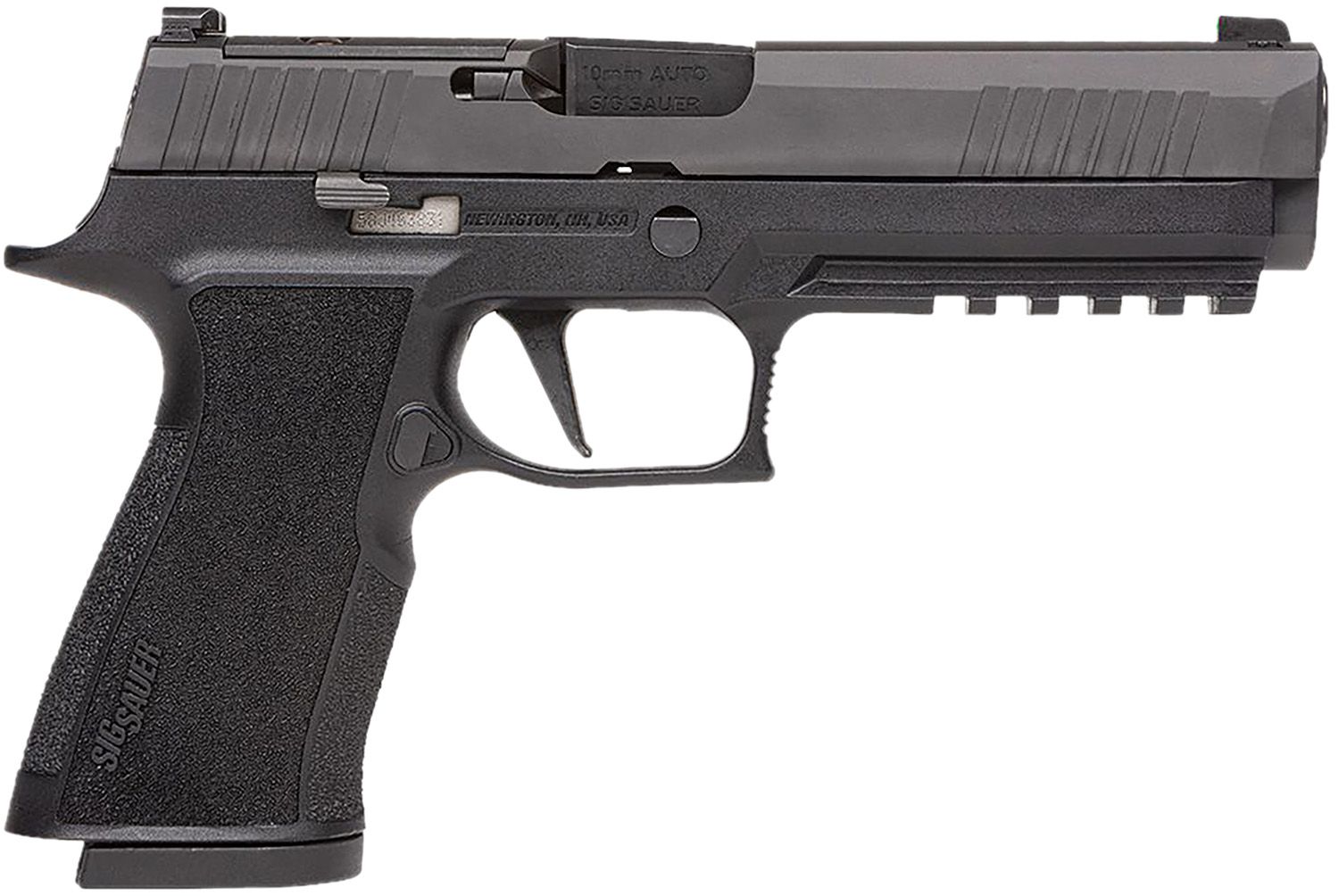 Sigarms P320 XTen Optic Ready Pistol 320X510BXR3R210, 1911-Style, 5in, Black Polymer, Black Finish, 10 Rds