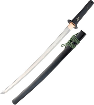 CAS Iberia Modern Wakizashi by Dragon King - 19.5" 1566 Carbon Steel Blade, Black G10 Handle