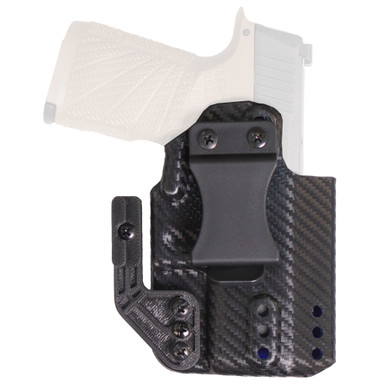 DeSantis Gunhide Persuader Inside Waistband Holster - Fits Glock 19,45,23,32,19x, Right Hand, Polymer, Carbon Fiber Finish, Black