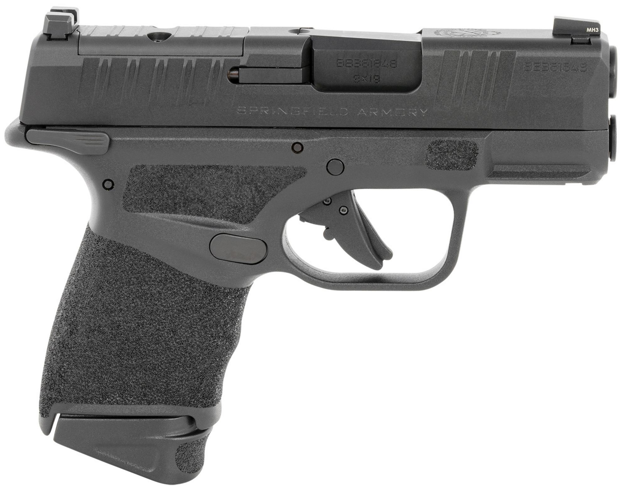 Springfield Hellcat OSP Pistol HC9319BOSPMSLC, 9mm, 3", Optic Ready, Adaptive Texture Grips, Black Finish, 10 Rds