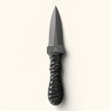 Iron Ethos Darkthorn Fixed Blade Dagger 3.92" 14C28N Black G10 Handle - E11A22F-10
