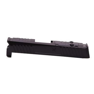 True Precision Duty Slide for the Sig P365 - Stripped, For Sig P365, RMRcc Optic Cut, Black Nitride Finish