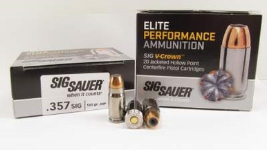 Sig Sauer 357 Sig E357S1-20 125 gr V-Crown JHP 20 rounds