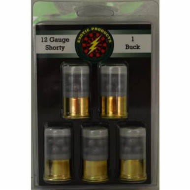 Exotic 12 Gauge Ammunition Shorty 00508 1-3/4" 1 Buckshot 8 Pellet 1175fps 5 rounds