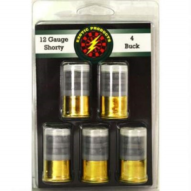 Exotic 12 Gauge Ammunition Shorty 00514 1-3/4" 4 Buckshot 14 Pellet 1190fps 5 rounds