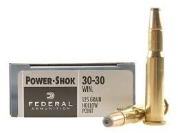 Federal 30-30 Win Power-Shok F3030C 125 Grain Jacketed Hollow Point 20 rounds