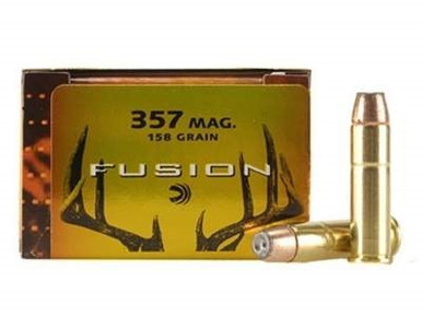 Federal 357 Magnum Ammunition Fusion F357FS1 158 Grain Fusion Soft Point 20 Rounds