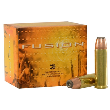 Federal 41 Rem Mag Ammunition Fusion F41FS1 210 Grain Fusion Soft Point 20 Rounds