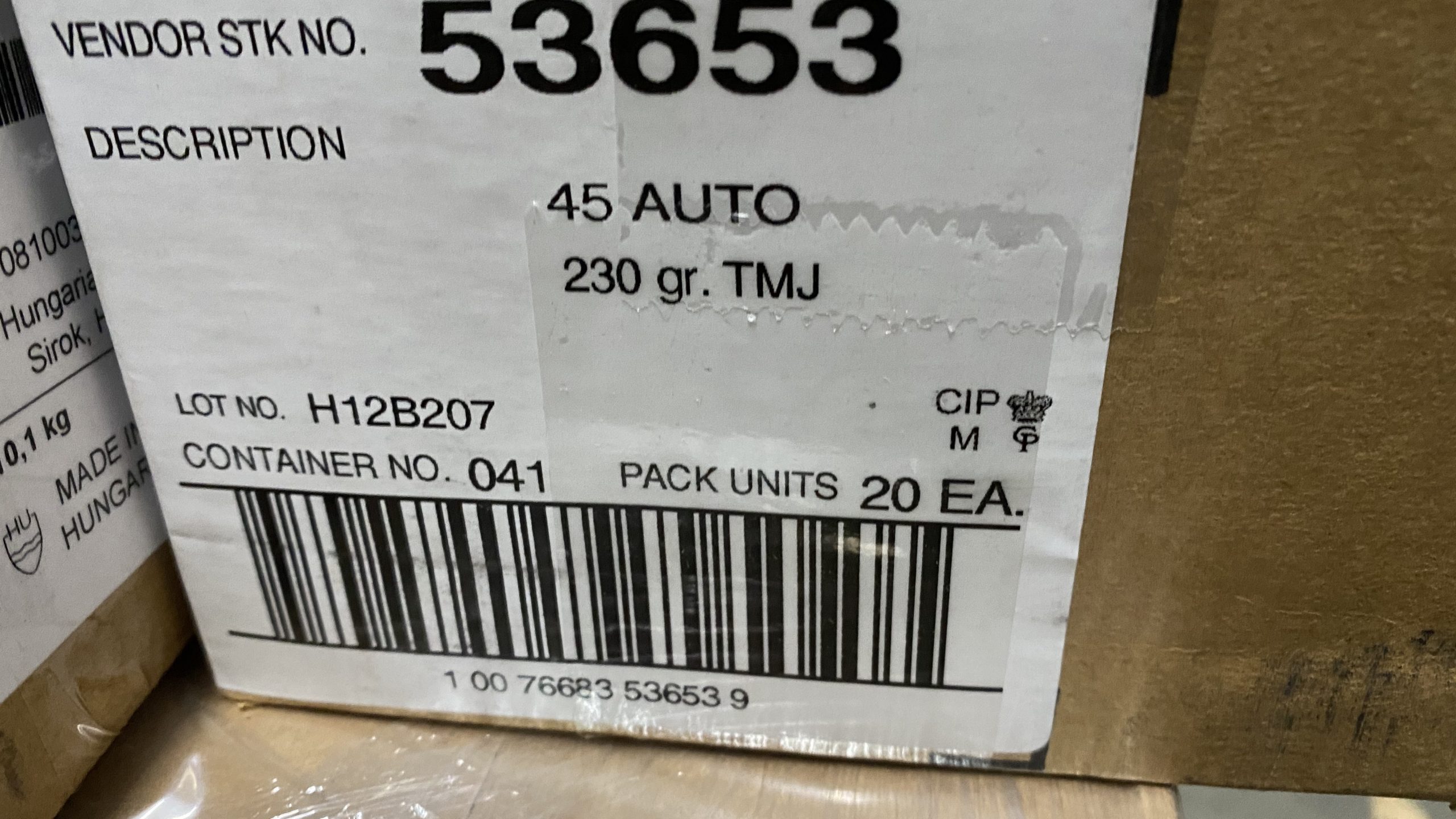 Speer Lawman 230 gr TMJ 45 Auto Case of 1000 Bulk Ammo