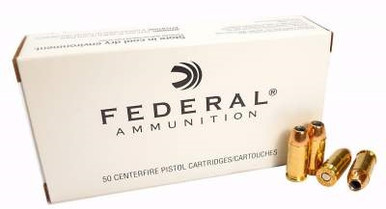 Federal 45 Auto Ammunition F45C 185 Grain Jacketed Hollow Point 50 rounds