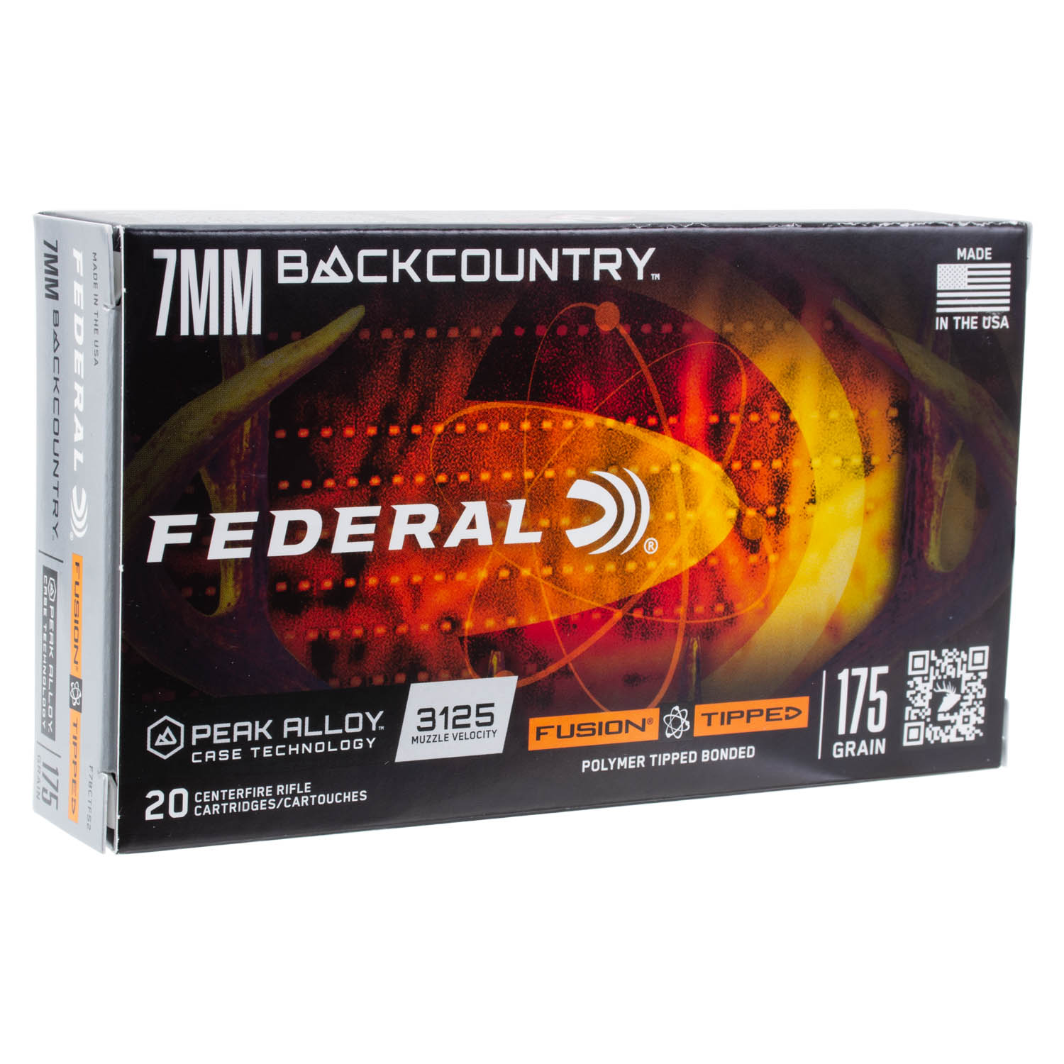 Federal Premium 7mm Backcountry 175gr. Fusion Tipped Ammunition, 20 Round Box