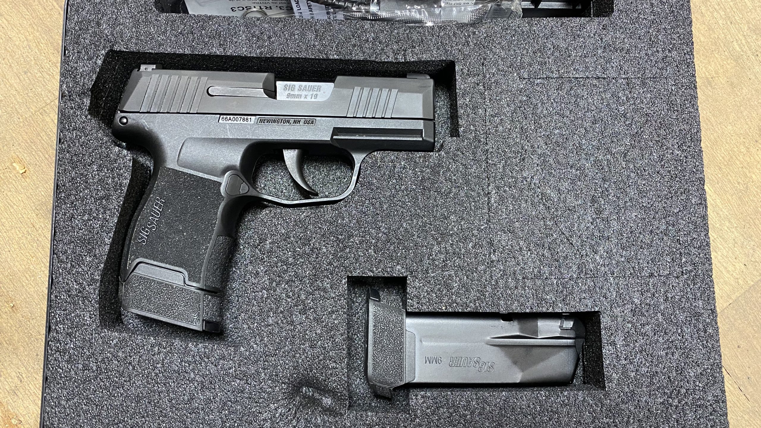 Used Sig Sauer P365 9mm w/ 2-12 rd mags + night sights