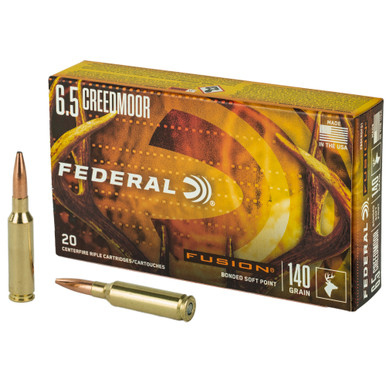 Federal Fusion 6.5 Creedmoor 140 Grain Soft Point - 20 Round Box