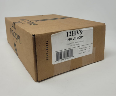 Fiocchi 12 Gauge Ammunition FI12HV9 2-3/4" 1-1/4oz #9 Shot 1330fps CASE 250 Rounds