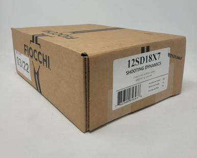 Fiocchi 12 Gauge Ammunition FI12SD18X7CASE 2-3/4" 1-1/8oz #7.5 Shot 1250fps CASE 250 Rounds