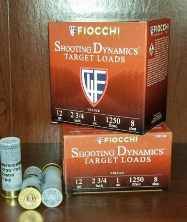 Fiocchi 12 Gauge Ammunition Shooting "X" Dynamic 12SD1X8 2-3/4" #8 Lead Shot 1 Oz 1250 fps 250 Rounds