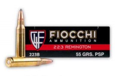 Fiocchi 223 Remington Ammunition FI223B 55 Grain Pointed Soft Point 20 rounds