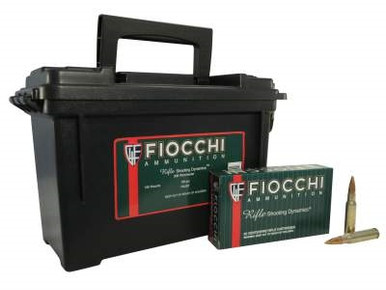 Fiocchi 308 Win Ammunition FI308FA 150 Grain Full Metal Jacket Plano Ammo Can 180 rounds