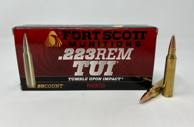 Fort Scott Munitions .223 REM Ammunition FSM223055SCV 55 Grain Solid Copper Spun 20 Rounds