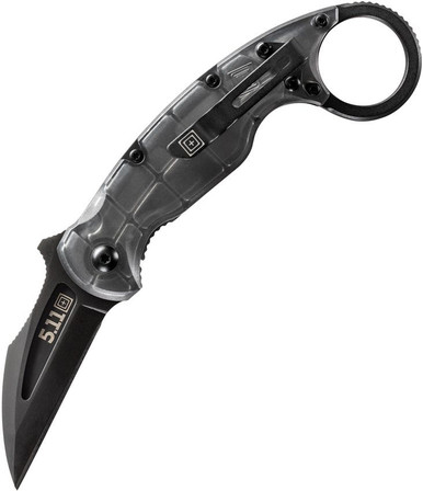 5.11 Tactical Doug Marcaida Talon Framelock - 2.25" D2 Steel Black Blade, Translucent FRN Handle