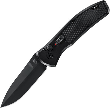 Gerber Empower AUTO Folding Knife - 3.25" S30V Black Plain Blade, Black Aluminum Handles with Black Armor Grip Insert - 30-001321