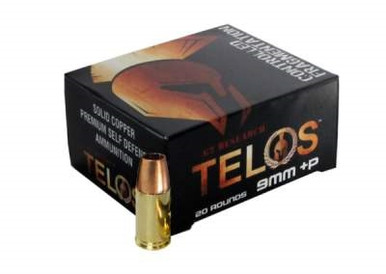 G2 Research 9mm +P Ammunition Telos 92 Grain Copper Lead Free Hollow Point 20 rounds