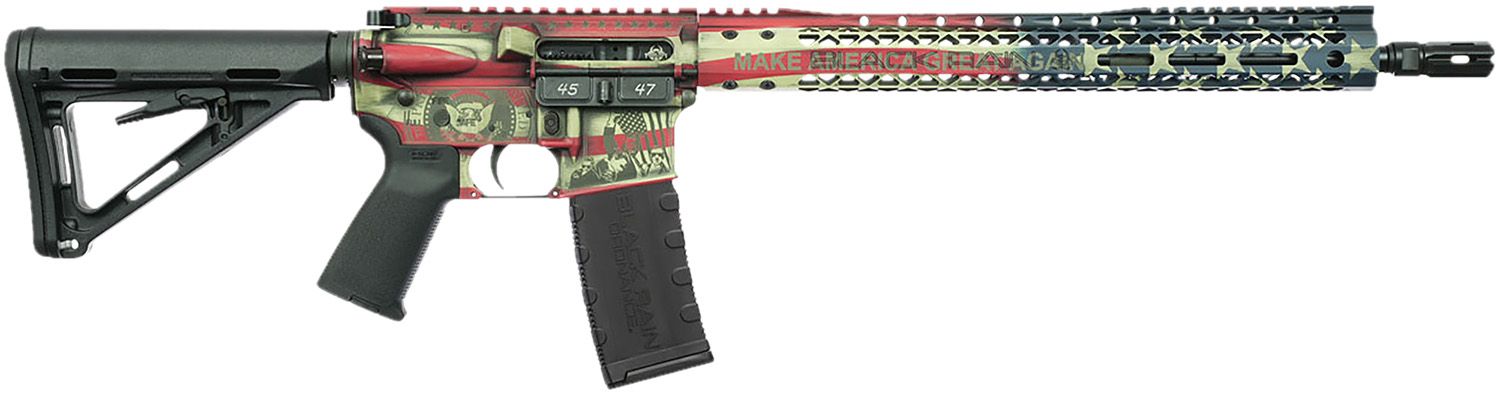 Black Rain Ordnance Spec15 Trump Patriot Rifle BRO24123101AMGLAG, 5.56 NATO, 16", Magpul, 30 Rds